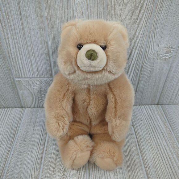 VTG 13” Gund Cubbins Stuffed Plush Teddy Bear Cream Beige Tan Light Brown - Picture 1 of 6
